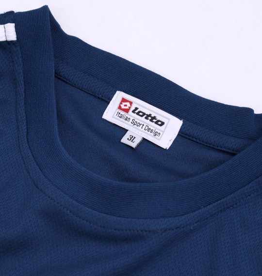 lotto DRYメッシュTシャツ（半袖） ネイビー