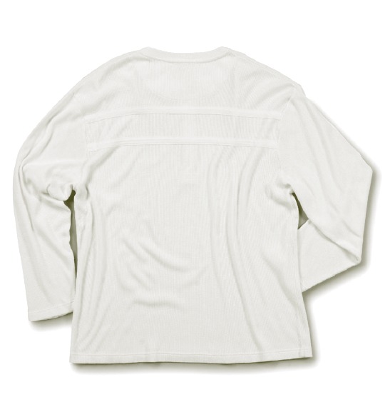 BUNDESWEAR ワッフルヘンリーTシャツ アイボリー