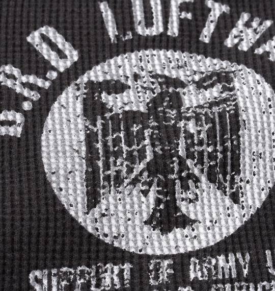 BUNDESWEAR ワッフルヘンリーTシャツ ブラック