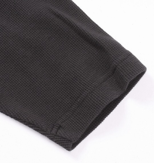 BUNDESWEAR ワッフルヘンリーTシャツ ブラック