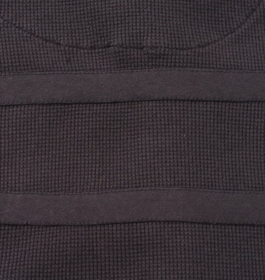 BUNDESWEAR ワッフルヘンリーTシャツ ブラック