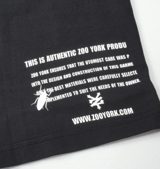 ZOO YORK Tシャツ ブラック