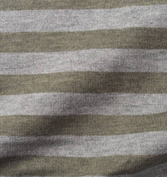 ZOO YORK ボーダーTシャツ チャコール×モクグレー