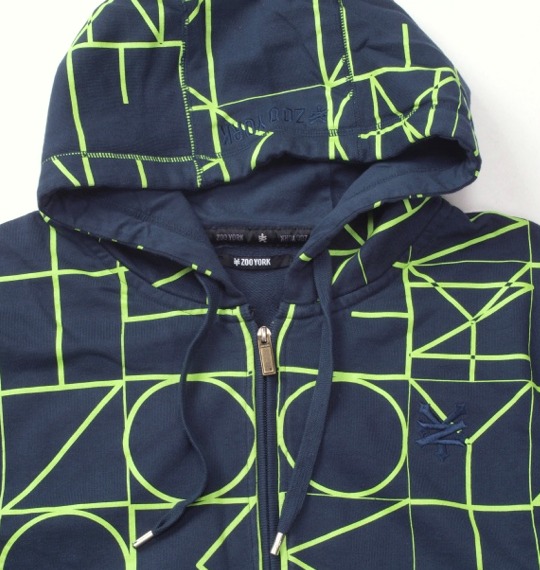 ZOO YORK フルジップパーカー ネイビー