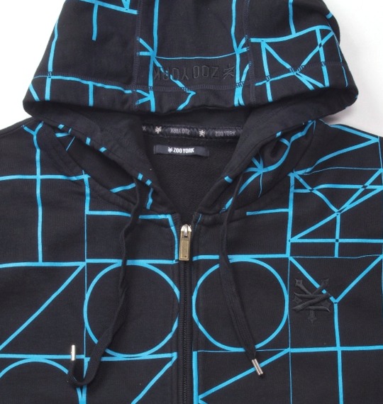 ZOO YORK フルジップパーカー ブラック