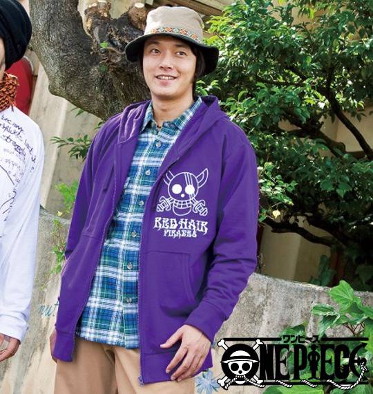 ONEPIECE フルジップパーカー パープル