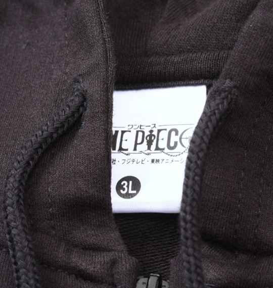 ONEPIECE フルジップパーカー ブラック