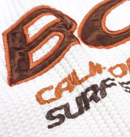 BODY GLOVE ファー付ワッフルパーカー ホワイト