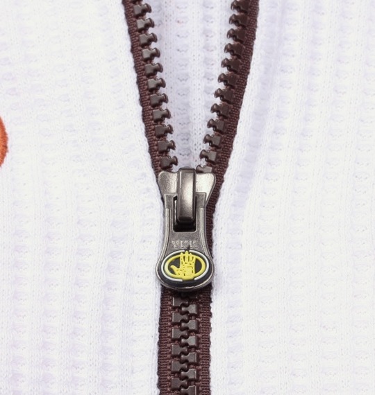 BODY GLOVE ファー付ワッフルパーカー ホワイト