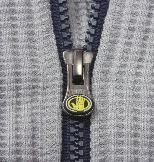 BODY GLOVE ファー付ワッフルパーカー モクグレー