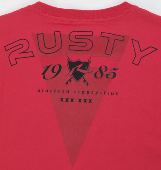RUSTY Tシャツ(半袖) レッド