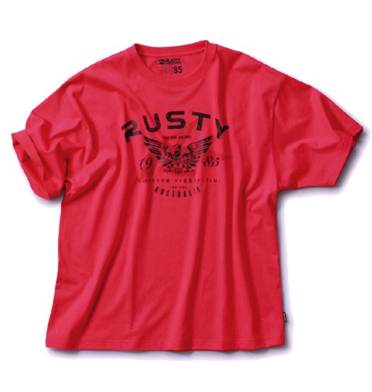 RUSTY Tシャツ(半袖) レッド