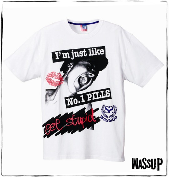 WASSUP 半袖Tシャツ ホワイト