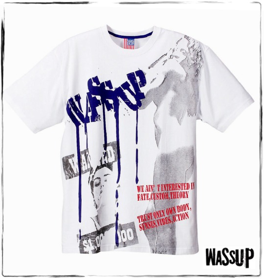 WASSUP Tシャツ(半袖) ホワイト