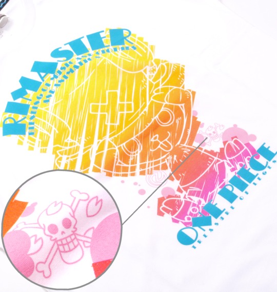 RIMASTER&ONEPIECE(リマスター＆ワンピース) CHOPPERグラデプリント半袖Tシャツ ホワイト