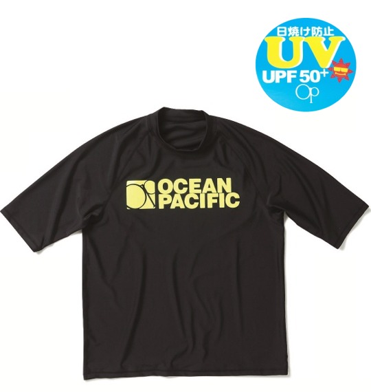 OCEAN PACIFIC 五分袖ラッシュガード ブラック