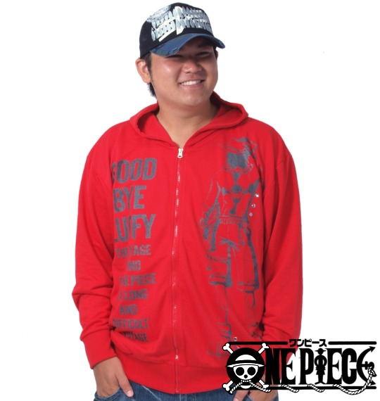 ONEPIECE フルジップパーカー レッド