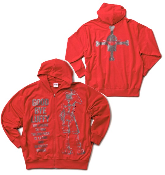 ONEPIECE フルジップパーカー レッド