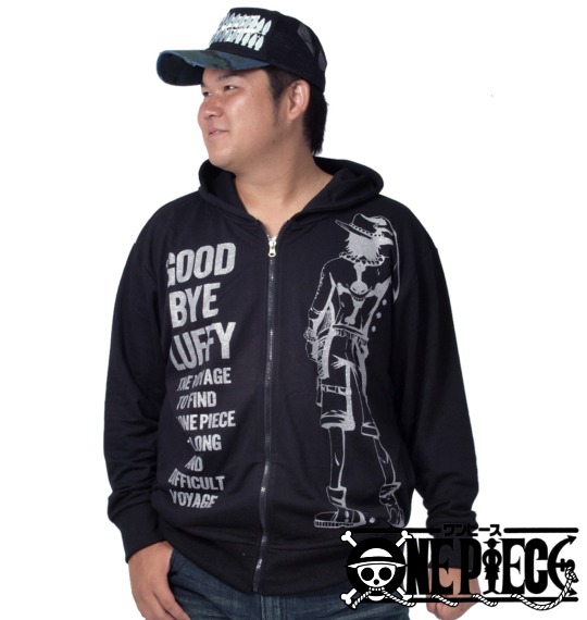 ONEPIECE フルジップパーカー ブラック