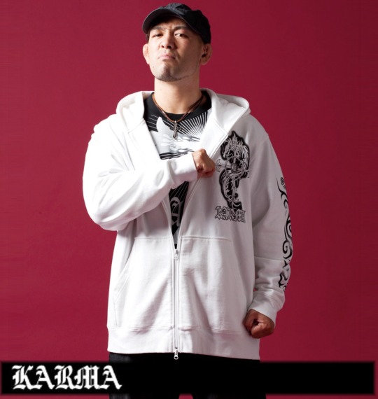 KARMA フルジップパーカー ホワイト