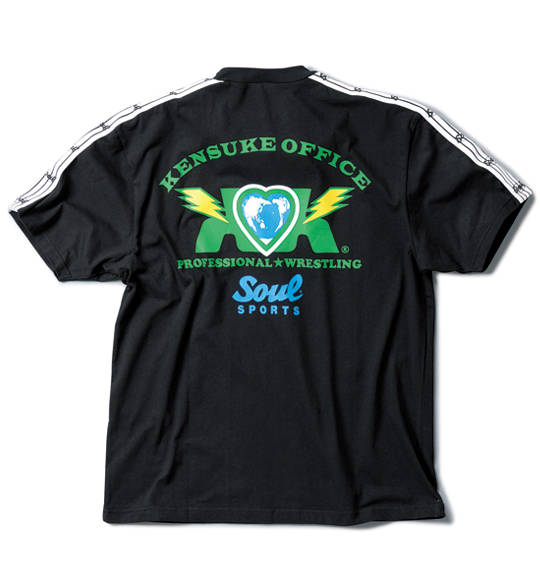 SOUL SPORTS×KENSUKE OFFICE Tシャツ半袖 ブラック