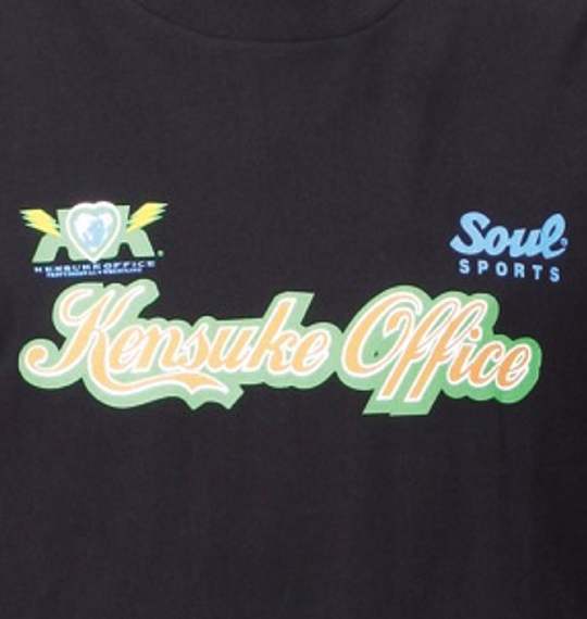 SOUL SPORTS×KENSUKE OFFICE Tシャツ半袖 ブラック
