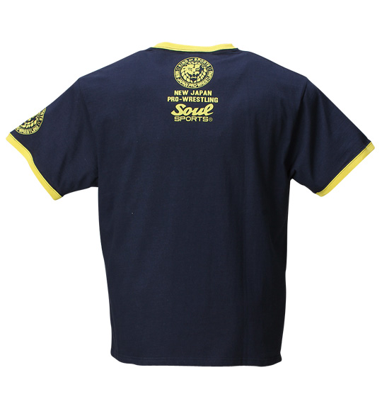 SOUL SPORTS×新日本プロレス Tシャツ(半袖) ネイビー