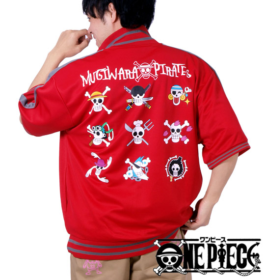 ONEPIECE フルジップジャージ(半袖) レッド