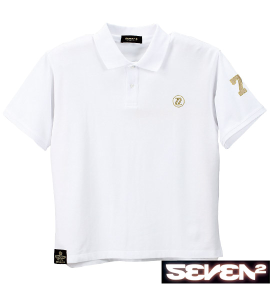 SEVEN2 鹿の子半袖ポロシャツ ホワイト