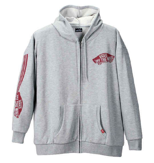 VANS フルジップパーカー グレー