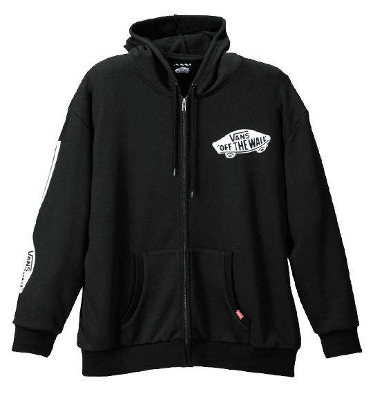 VANS フルジップパーカー ブラック