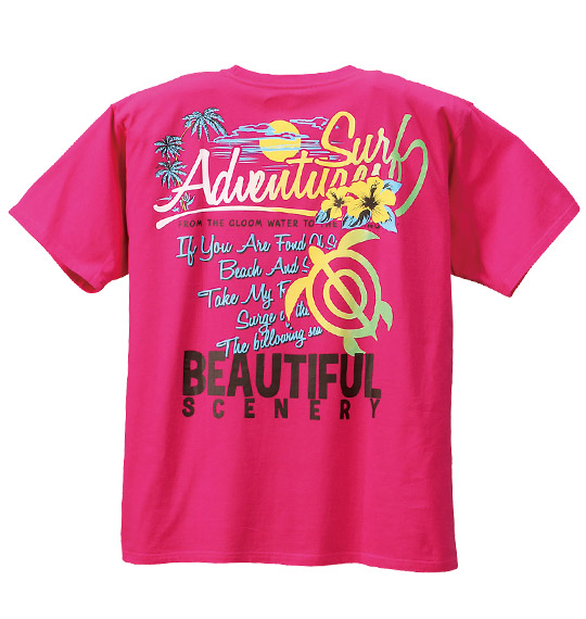 LOCALS ONLY Tシャツ半袖 ショッキングピンク