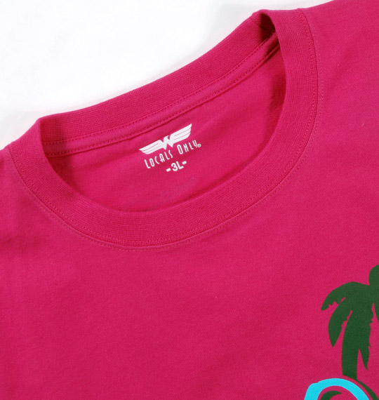 LOCALS ONLY Tシャツ半袖 ショッキングピンク