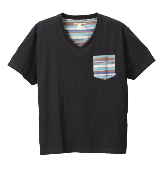 BROOKLYN INDUSTRIES ポケット付半袖VTシャツ ブラック