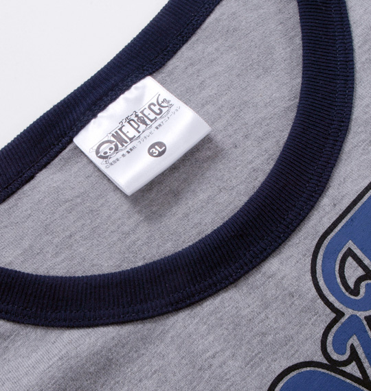 ONE PIECE(ワンピース) 半袖リンガーTシャツ モクグレー
