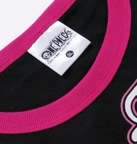 ONE PIECE(ワンピース) 半袖リンガーTシャツ ブラック