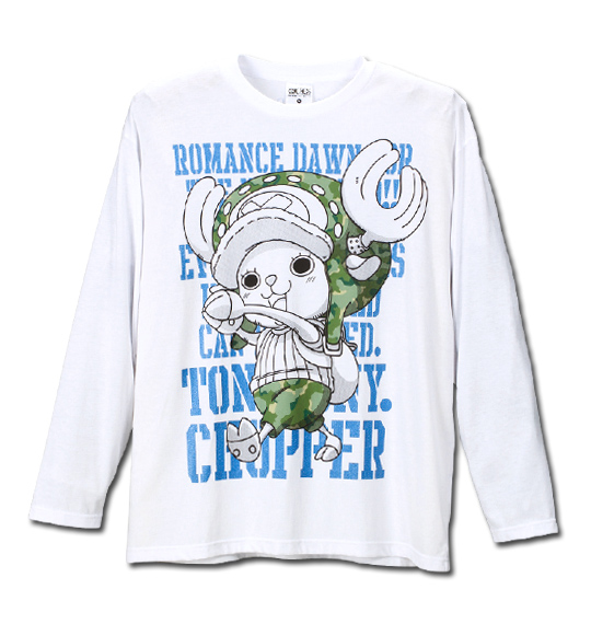 ONE PIECE 長袖Tシャツ ホワイト