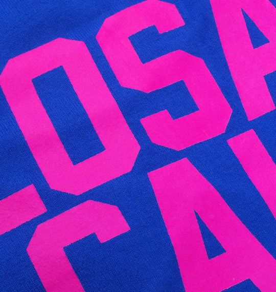 SEVEN2 切替プリント半袖Tシャツ ブルー