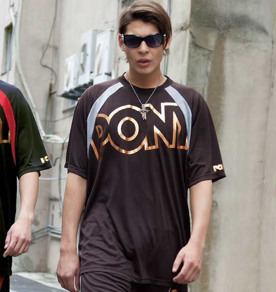 PONY 半袖Tシャツ ブラウン