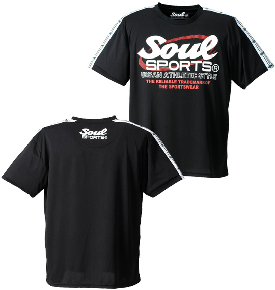 SOUL SPORTS 半袖Tシャツ ブラック