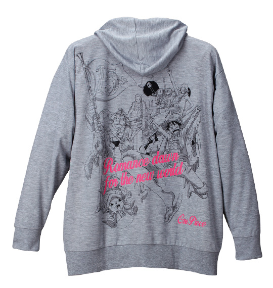 ONE PIECE フルジップパーカー モクグレー