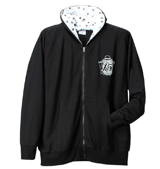 ONE PIECE フルジップパーカー ブラック