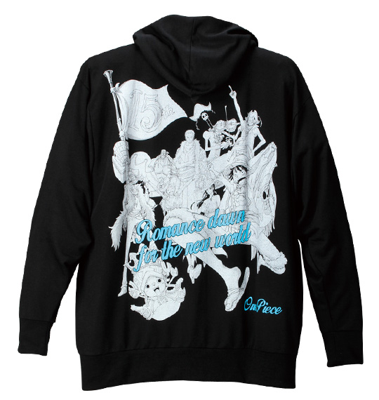 ONE PIECE フルジップパーカー ブラック