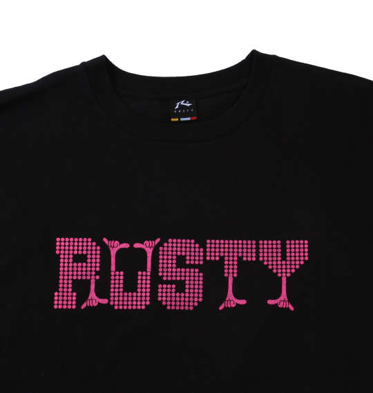 RUSTY 半袖Tシャツ ブラック