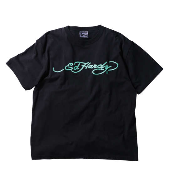 Ed Hardy プリント半袖Tシャツ ブラック