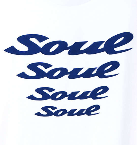 SOUL SPORTS SOUL4連ロゴ半袖Tシャツ ホワイト