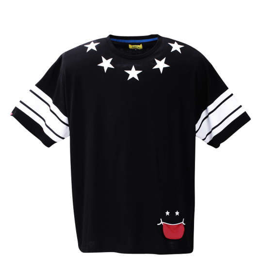 UP!SMILE ストリートスター半袖Tシャツ ブラック