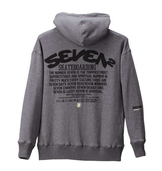 SEVEN2 フルジップパーカー チャコールグレー