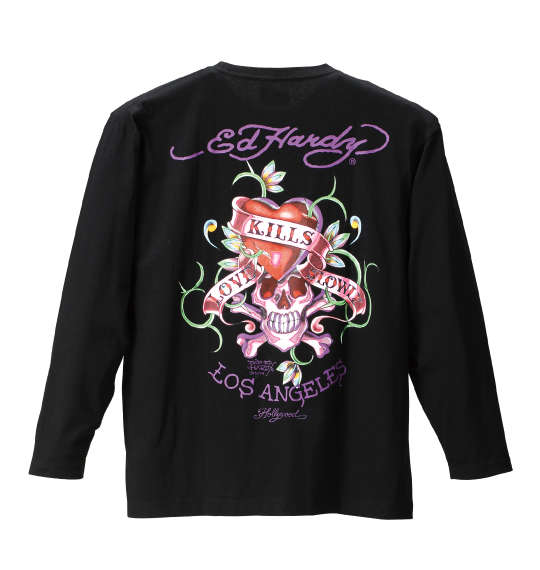 Ed Hardy 長袖Tシャツ ブラック