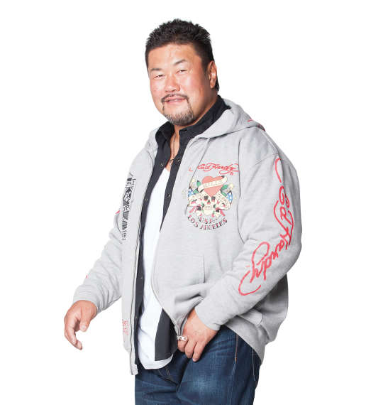 Ed Hardy フルジップパーカー モクグレー